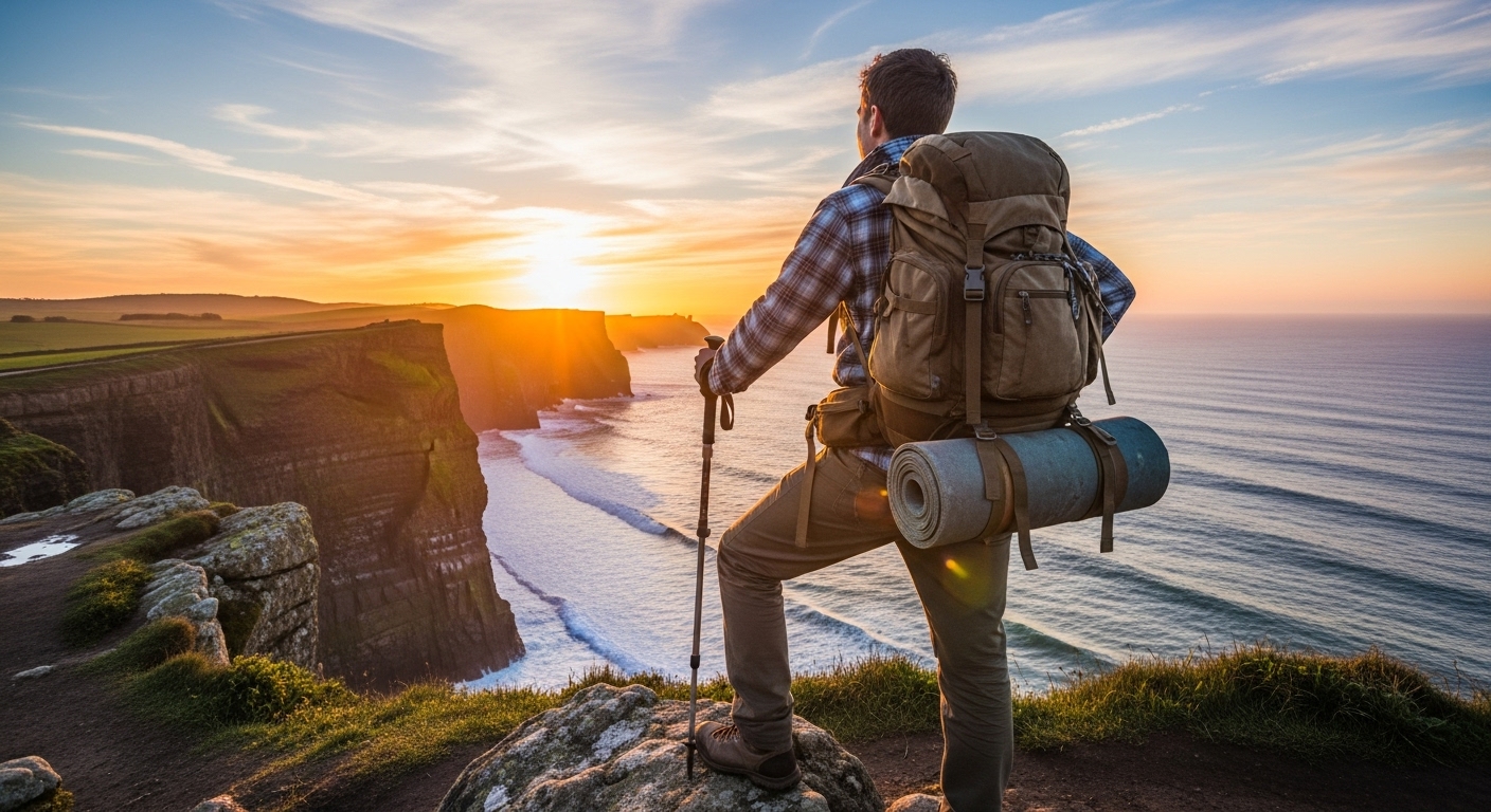 Here are a few options, choose the one that best fits the *specific* image if you have one in mind: **Option 1 (General, strong keyword):** A happy backpacker exploring a vibrant destination, illustrating the need for cheap travel insurance for backpackers. **Option 2 (Focus on finance/value):** A budget-conscious backpacker planning their next adventure, highlighting the importance of cheap travel insurance for backpackers. **Option 3 (Focus on freedom/protection):** A carefree backpacker enjoying a scenic view, secure with affordable and cheap travel insurance for backpackers.