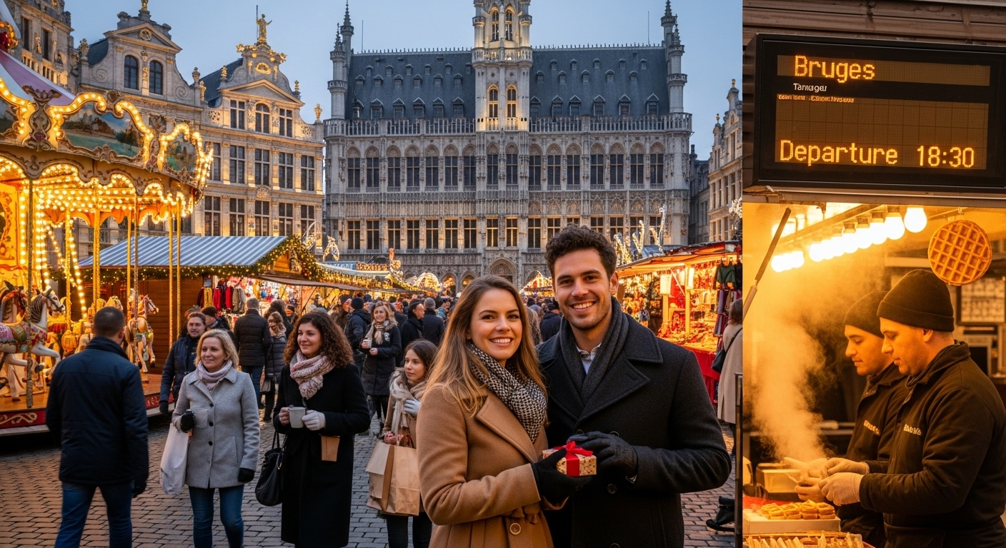 Brussels Bruges Christmas Market Train Pass Best Strategy: Eurail vs Local Pass Comparison.