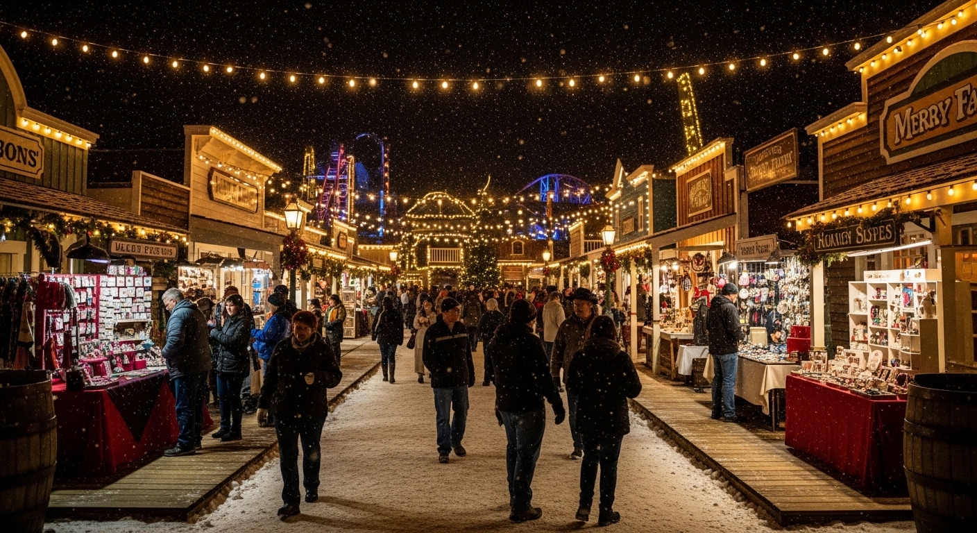 The charming, old-fashioned atmosphere of Knott's Merry Farm vs Six Flags Holiday in the Park.