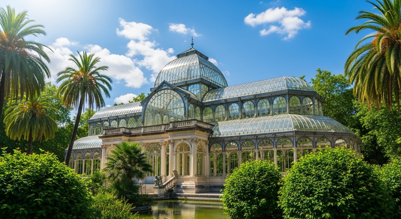 The Palacio de Cristal, one of the attractions available with the best Madrid City Pass for tourists.