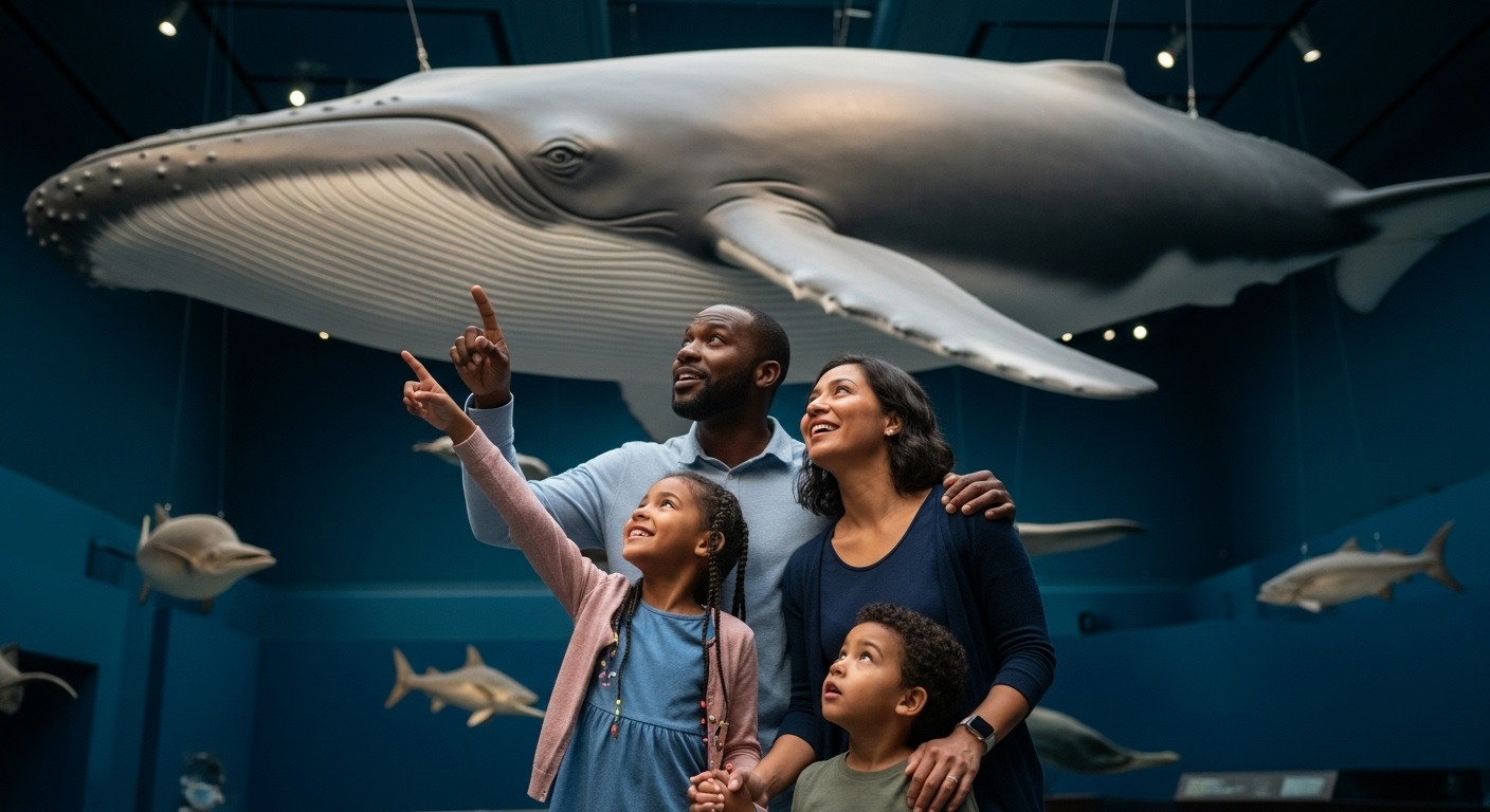A family using their best New York family discount pass for kids at a museum