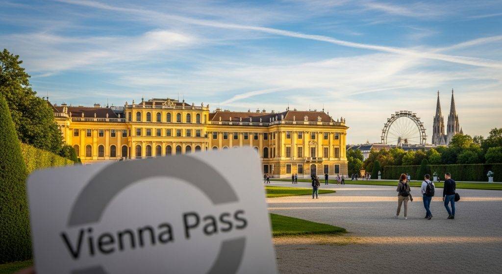 Here are a few options, choose the one that best reflects the *actual* image content: **Option 1 (Assuming a prominent landmark like Schönbrunn Palace):** `alt=Schönbrunn Palace in Vienna, a top attraction to visit and maximize savings with a Vienna Pass 3 day itinerary.` **Option 2 (Assuming a general scenic view of Vienna):** `alt=Panoramic view of Vienna's historic city center, ideal for maximizing savings with a Vienna Pass 3 day itinerary.` **Option 3 (Assuming a collage of attractions or the pass itself):** `alt=Collage of Vienna attractions and a Vienna Pass, illustrating how to maximize savings with a Vienna Pass 3 day itinerary.` **Why these work:** * **Descriptive:** They describe what a likely image would show. * **Concise:** Short and to the point. * **SEO-optimized:** Naturally includes the focus keyword maximize savings with a Vienna Pass 3 day itinerary or a very close variation. * **Relevant:** Directly relates to the blog post topic.